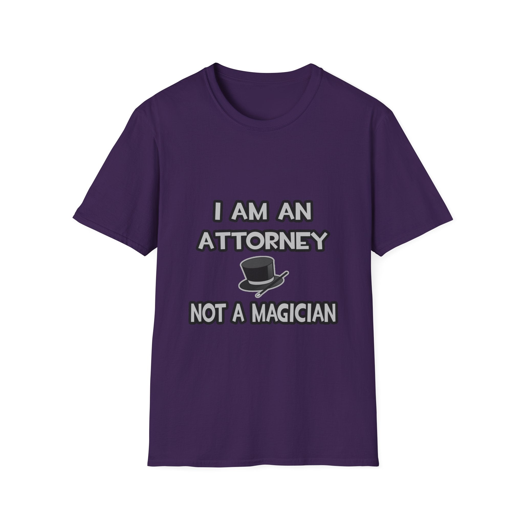 I Am An Attorney ... Not A Magician - Unisex Softstyle T-Shirt