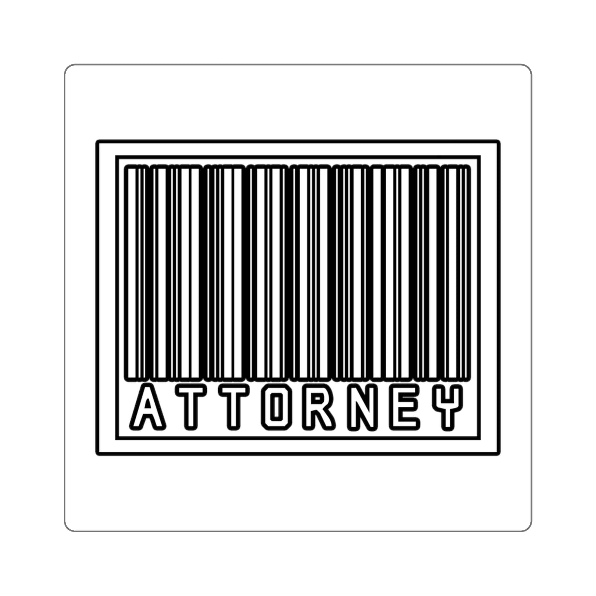 Barcode Attorney - Square Stickers