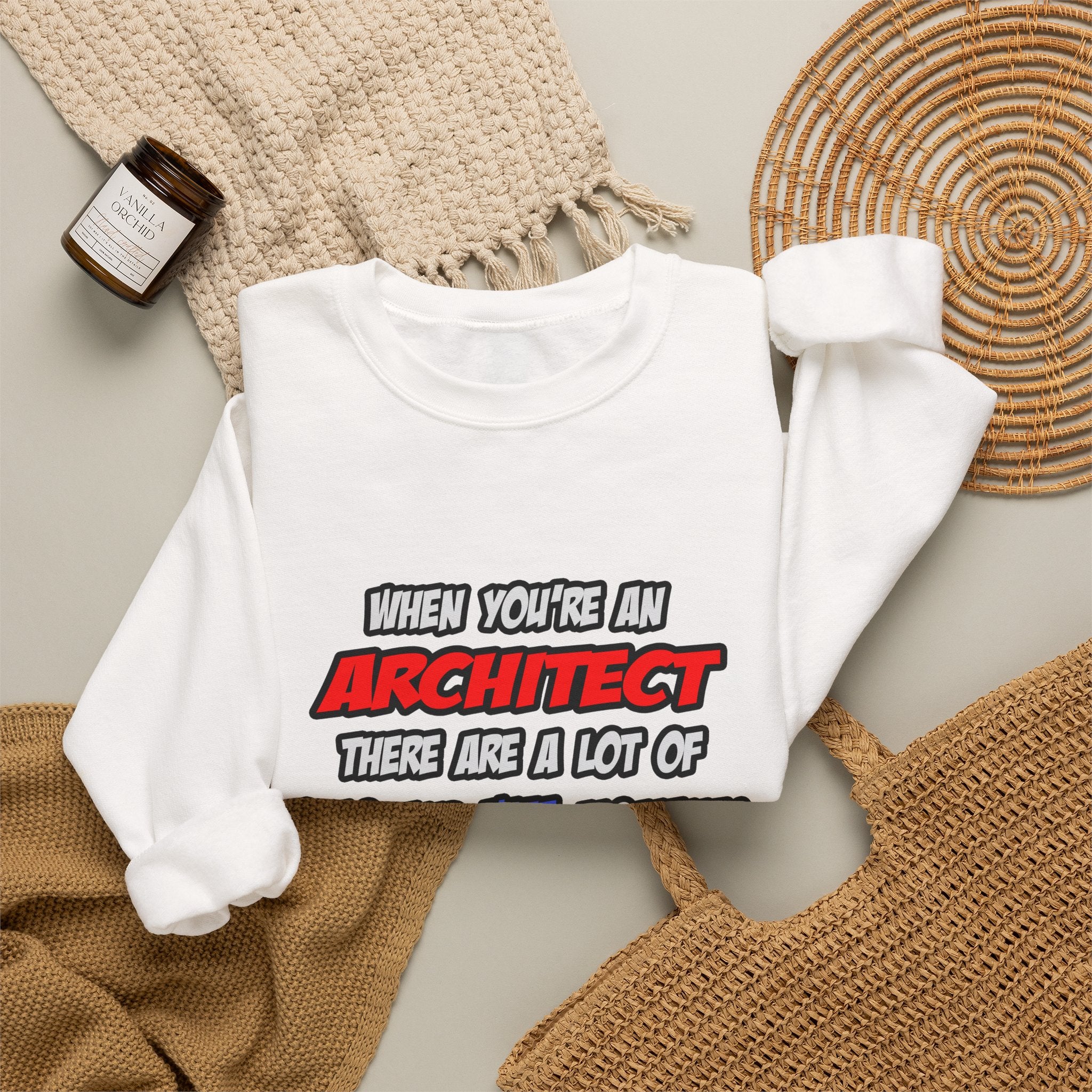 Architect .. OMG WTF LOL - Unisex Heavy Blend™ Crewneck Sweatshirt