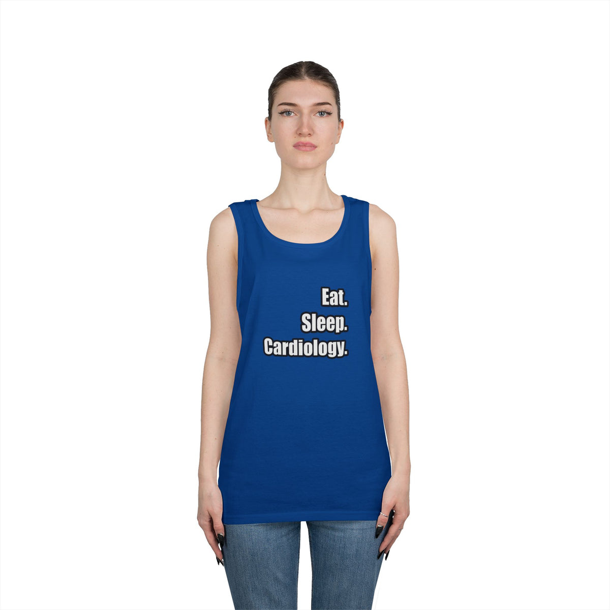 Eat. Sleep. Cardiology - Unisex Heavy Cotton Tank Top