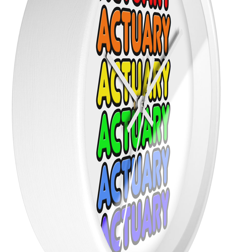 Rainbow Actuary - Wall Clock