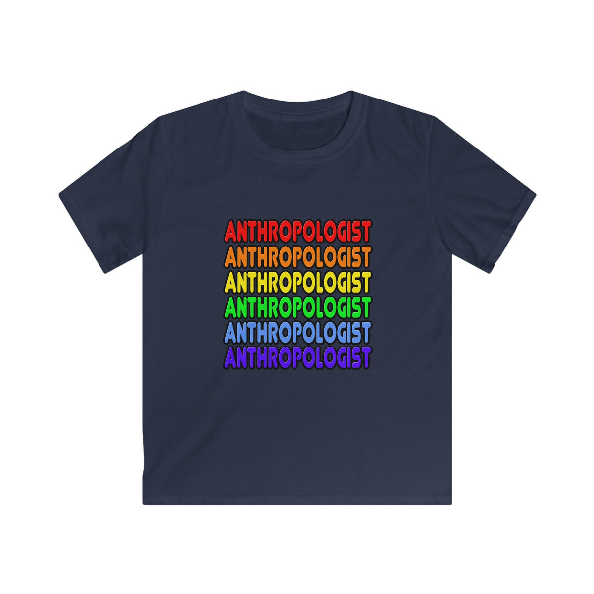 Rainbow Anthropologist - Kids Softstyle Tee