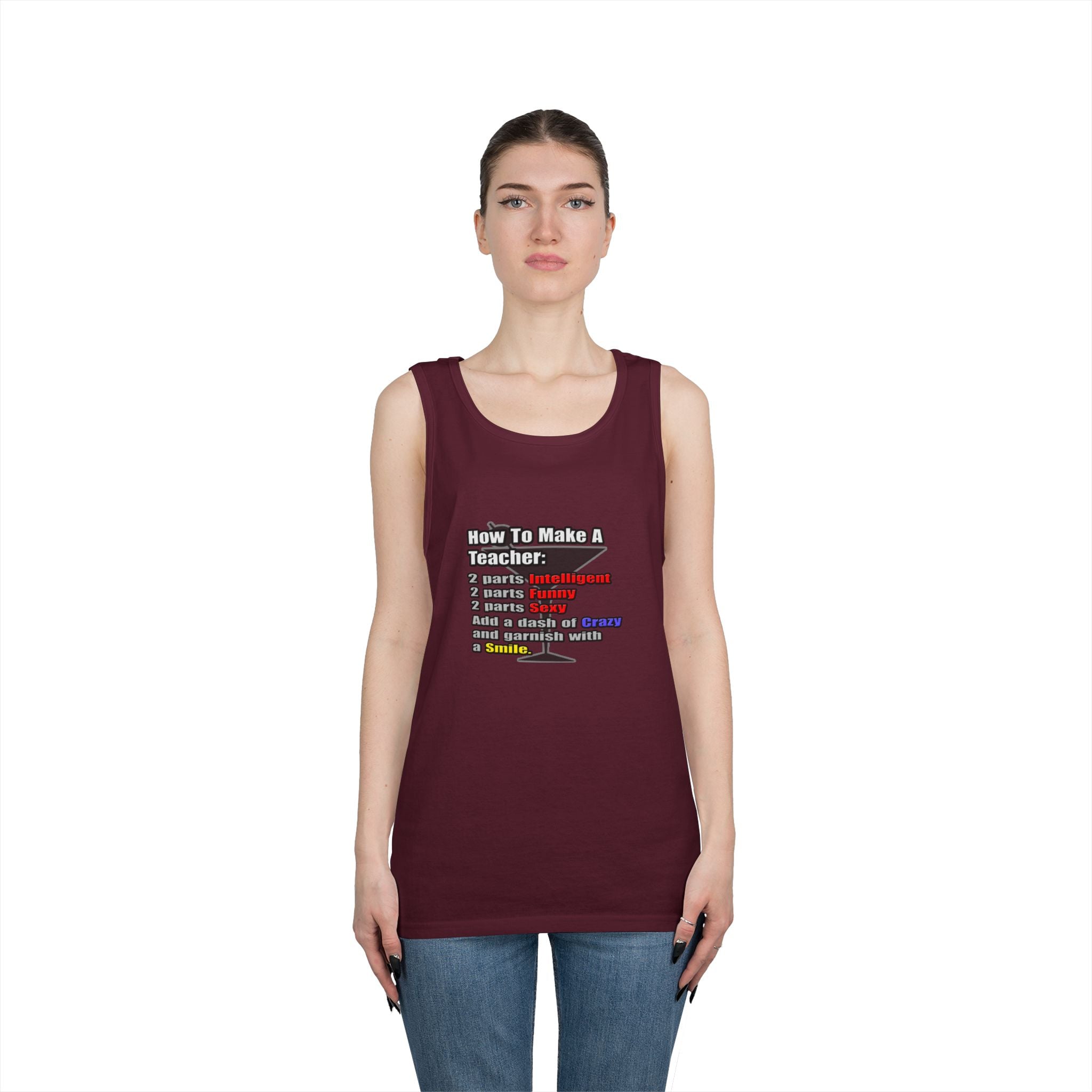 How To Make a Teacher - Unisex Heavy Cotton Tank Top