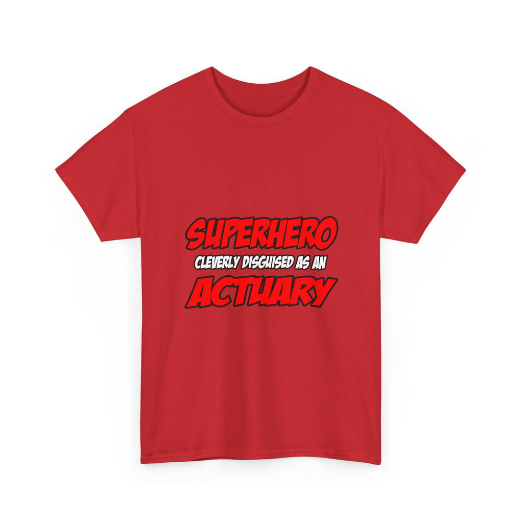 Superhero...Actuary - Unisex Heavy Cotton Tee