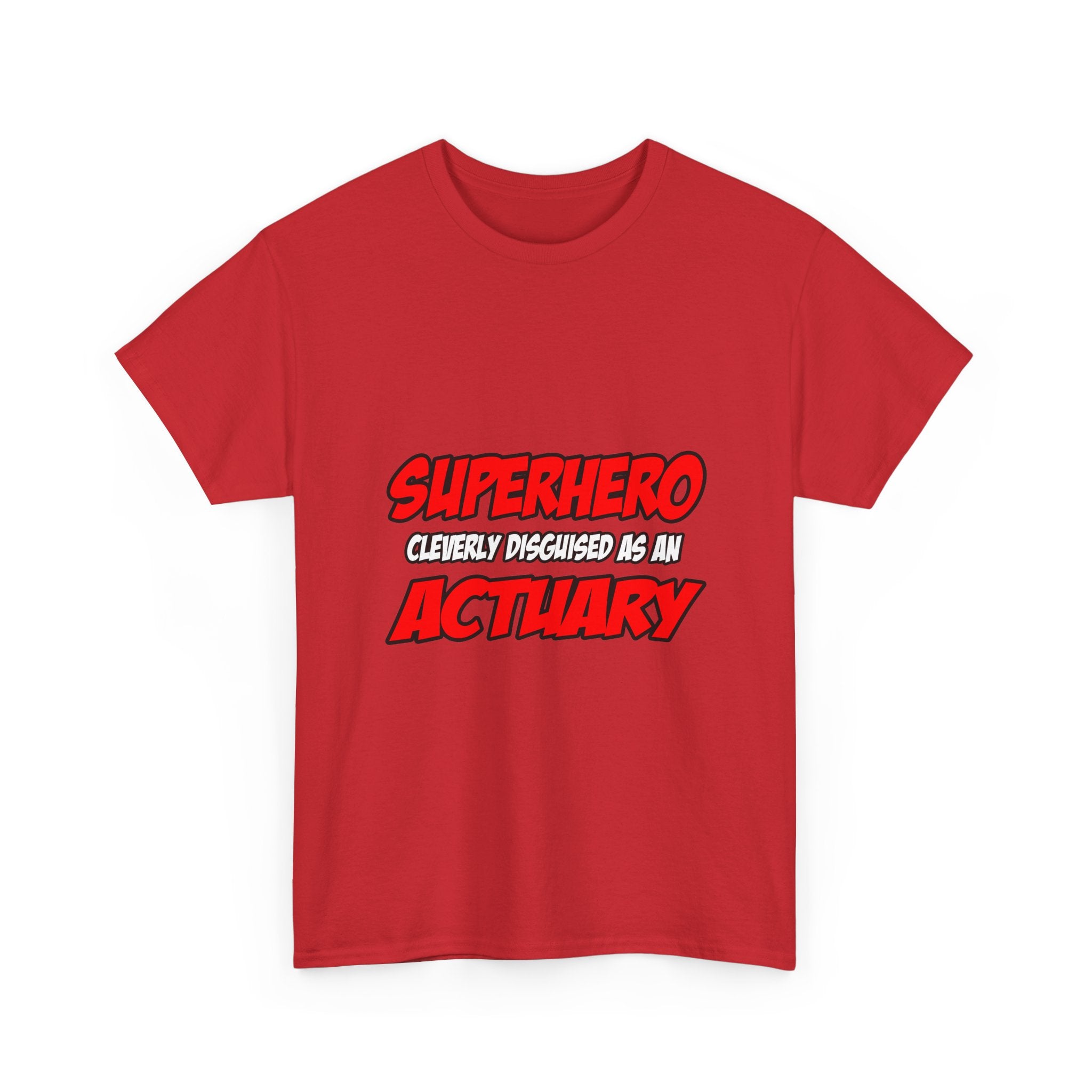 Superhero...Actuary - Unisex Heavy Cotton Tee