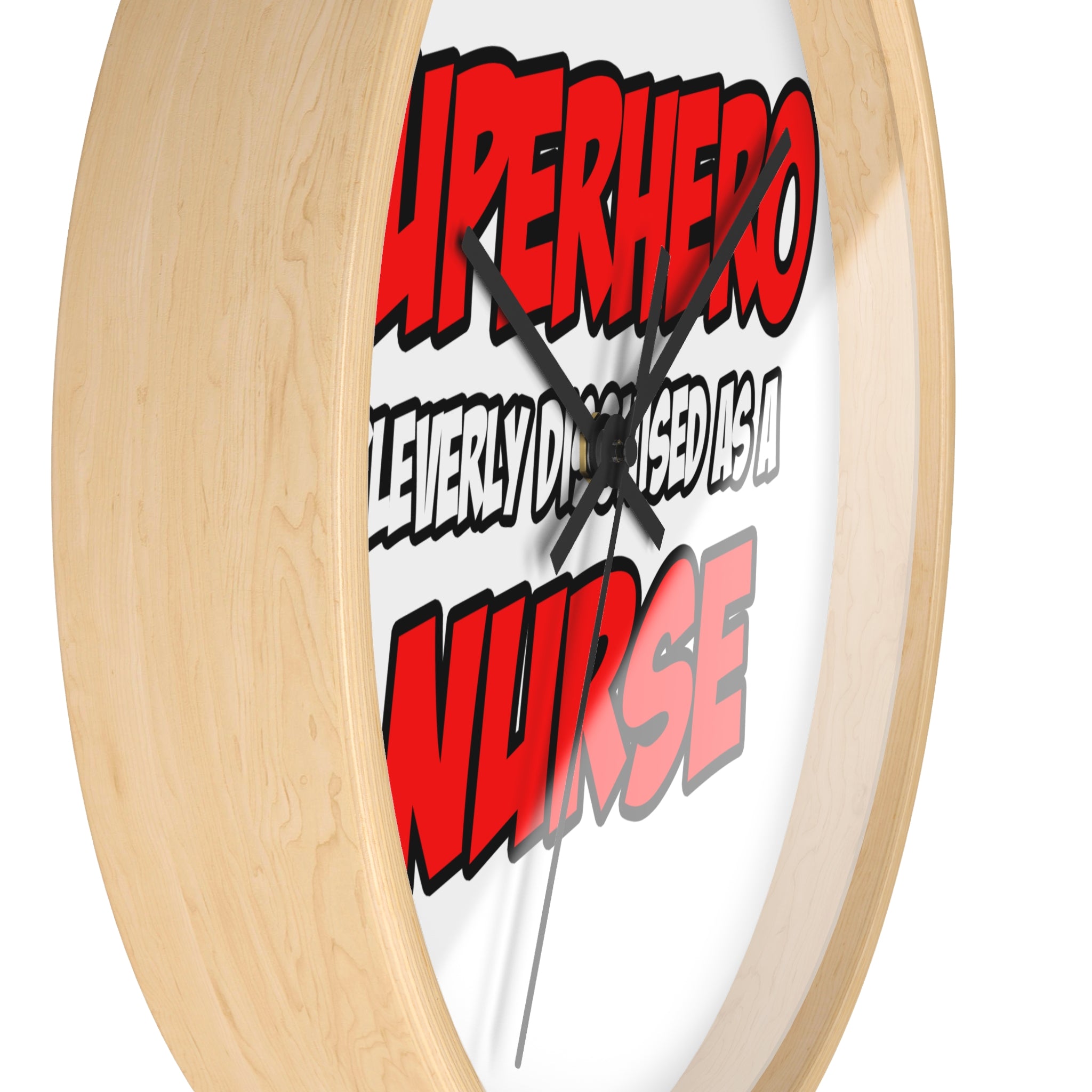 Superhero...Nurse - Wall Clock