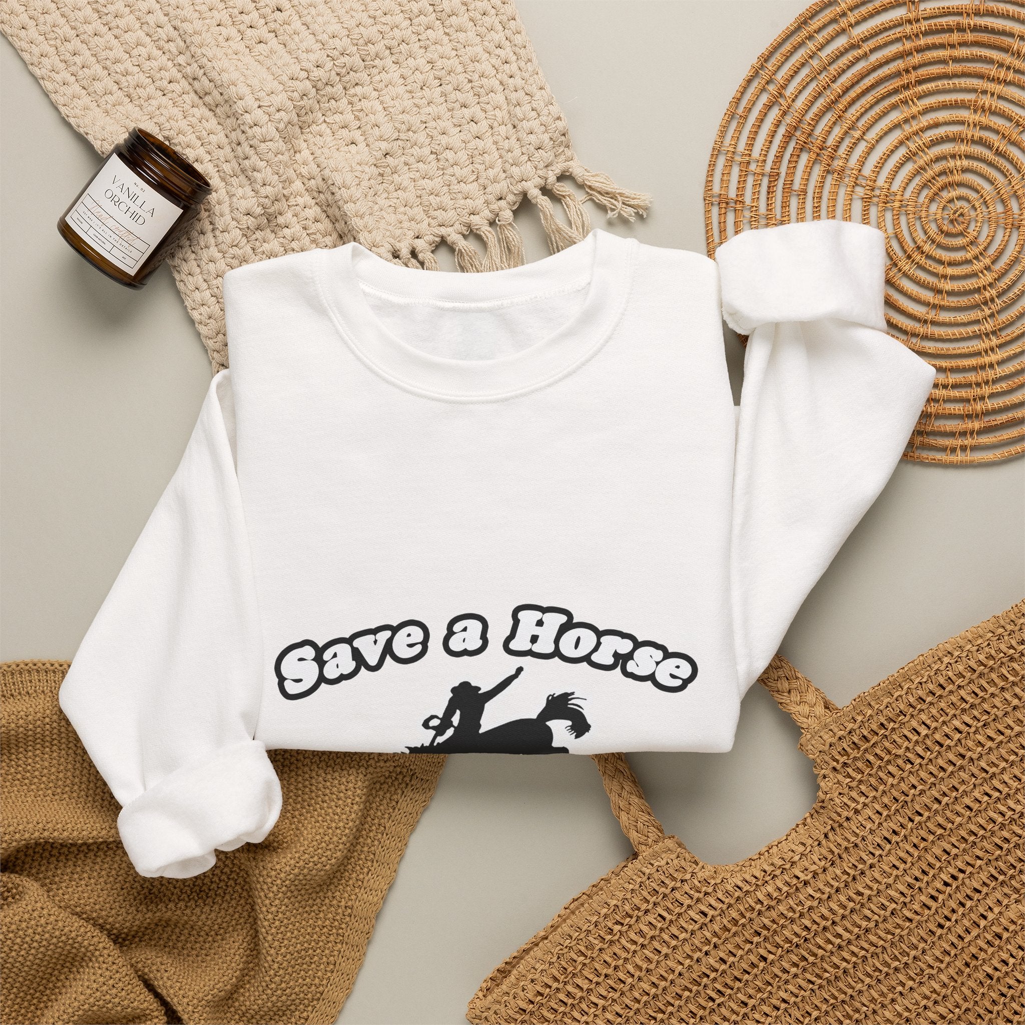 Save Horse, Ride Actuary - Unisex Heavy Blend™ Crewneck Sweatshirt