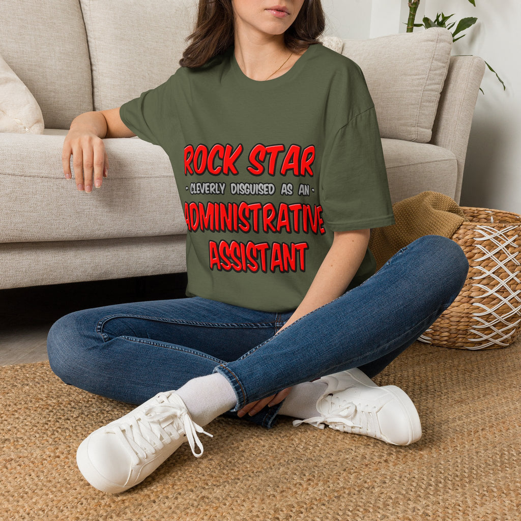 Rock Star...Administrative Assistant - Unisex Softstyle T-Shirt