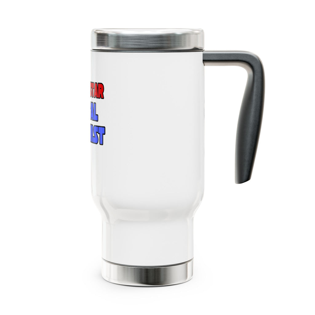 Rock Star Dental Hygienist - Stainless Steel Travel Mug with Handle, 14oz