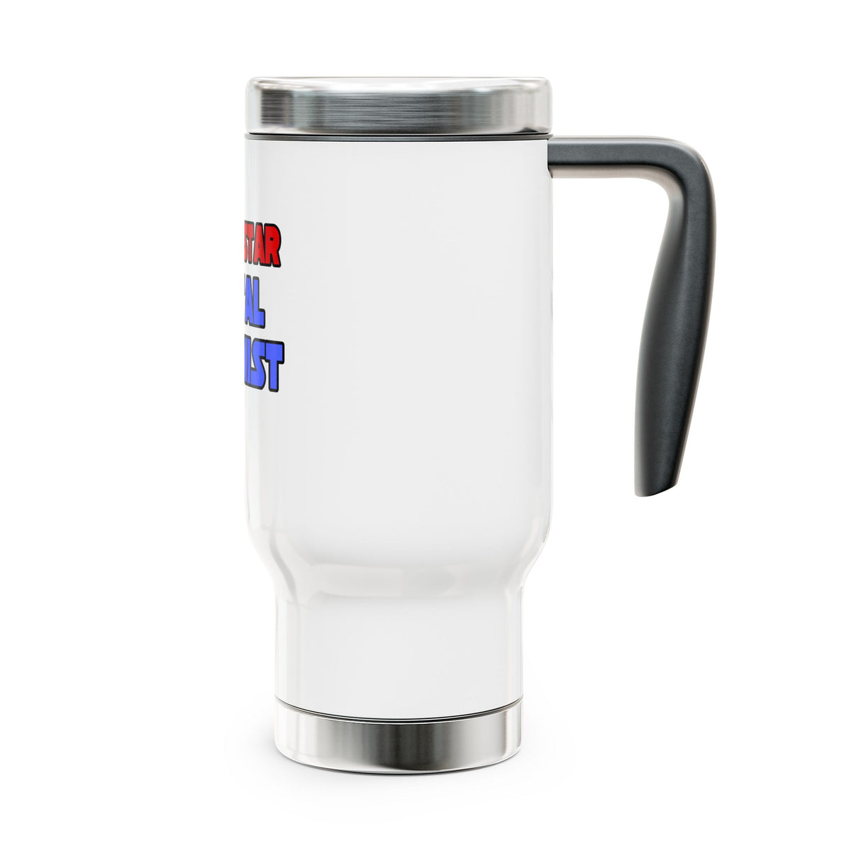 Rock Star Dental Hygienist - Stainless Steel Travel Mug with Handle, 14oz