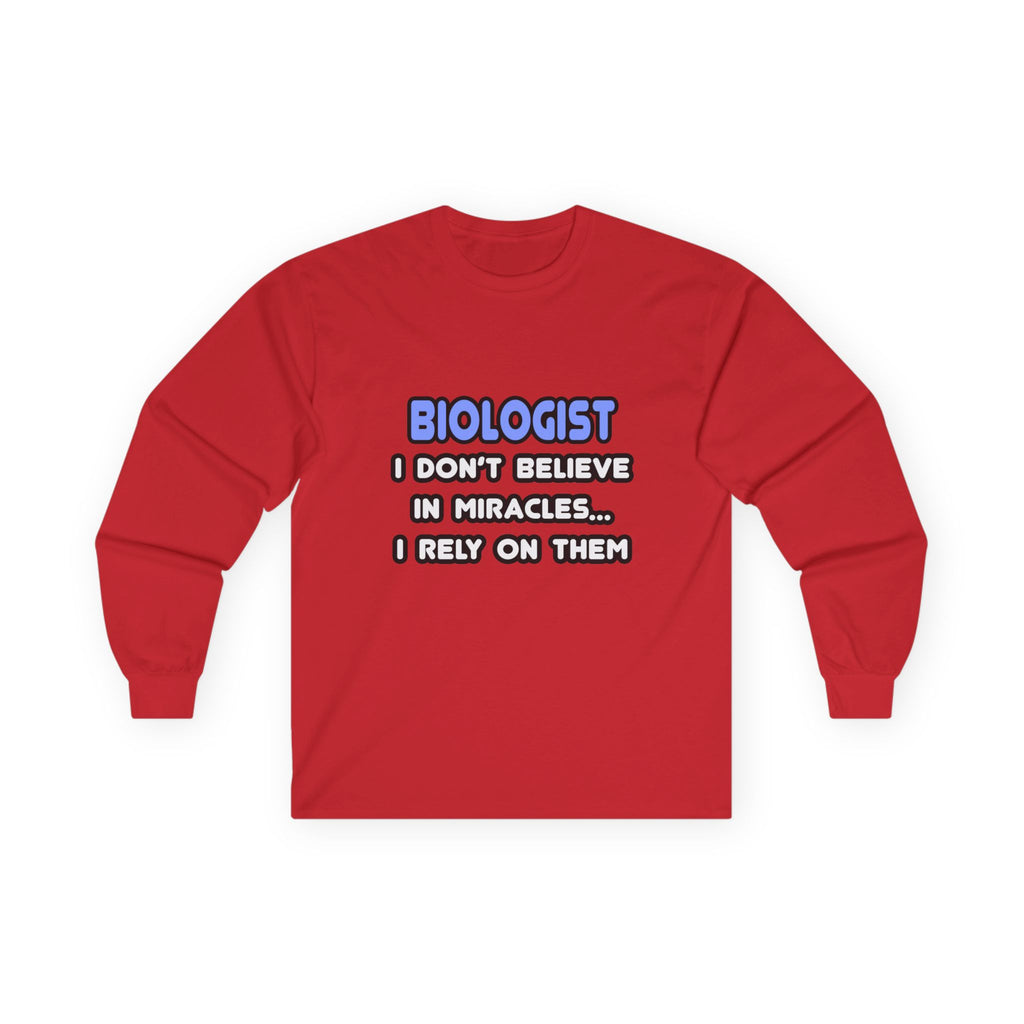 Miracles and Biologists - Unisex Ultra Cotton Long Sleeve Tee