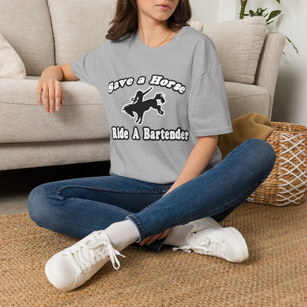 Save Horse, Ride Bartender - Unisex Softstyle T-Shirt