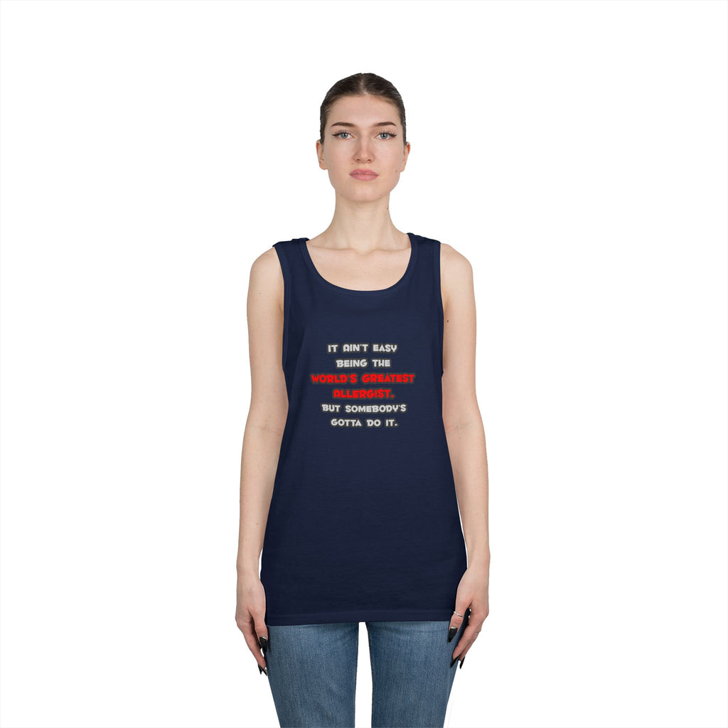 World's Greatest Allergist Joke - Unisex Heavy Cotton Tank Top
