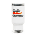World's Hottest Astronomer - Stainless Steel Travel Mug with Handle, 14oz