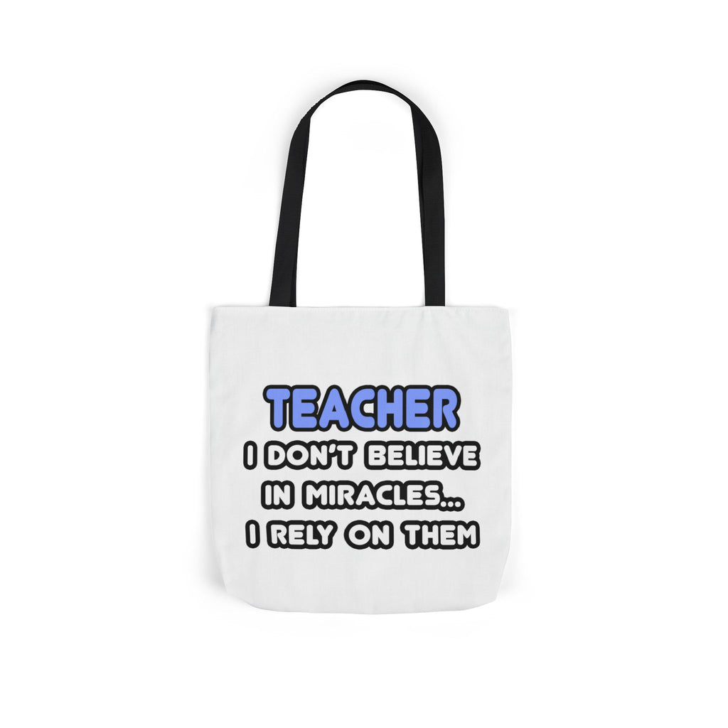 Miracles and Teachers - Canvas Tote Bag, 5-Color Straps