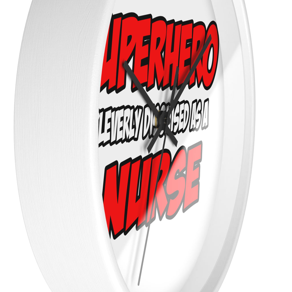 Superhero...Nurse - Wall Clock