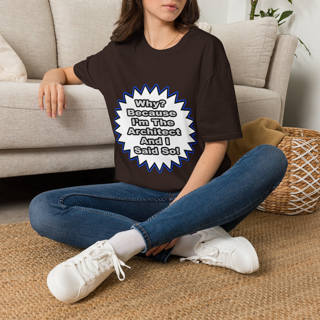 Architect...Because I Said So - Unisex Softstyle T-Shirt