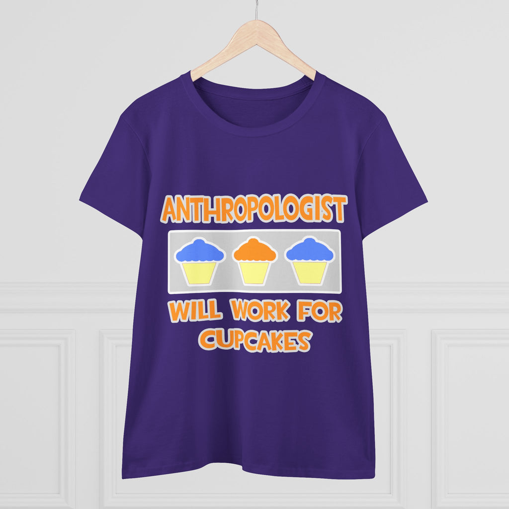 Anthropologist ... Will Work For Cupcakes - Women's Midweight Cotton Tee