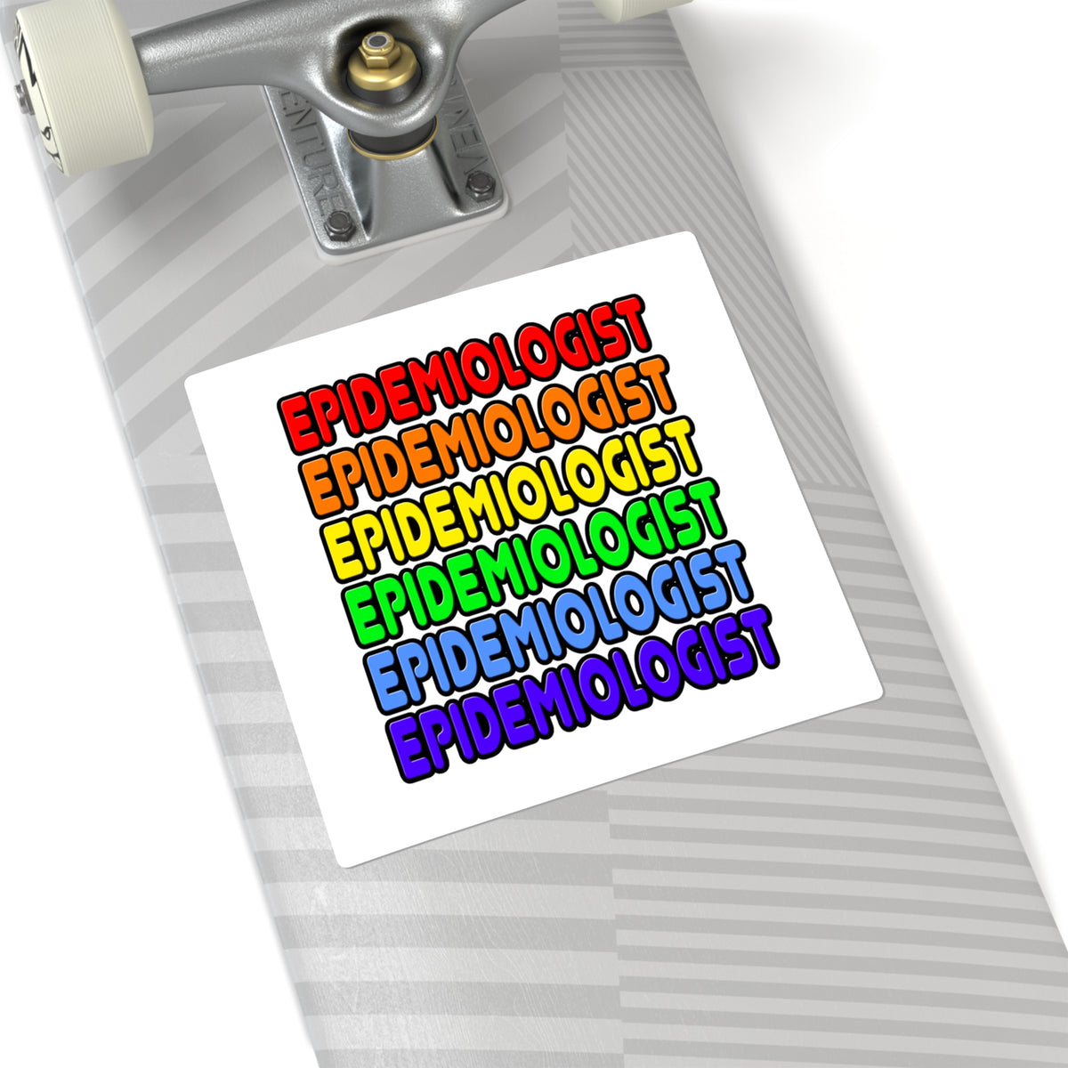 Rainbow Epidemiologist - Square Stickers