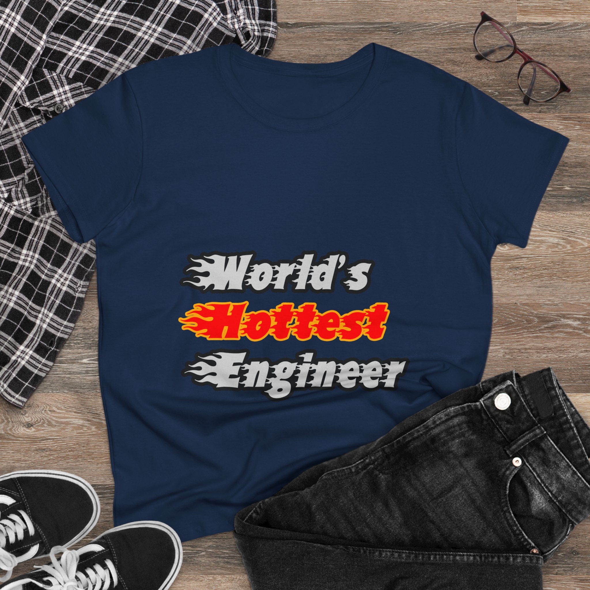World's Hottest Engineer - Women's Midweight Cotton Tee