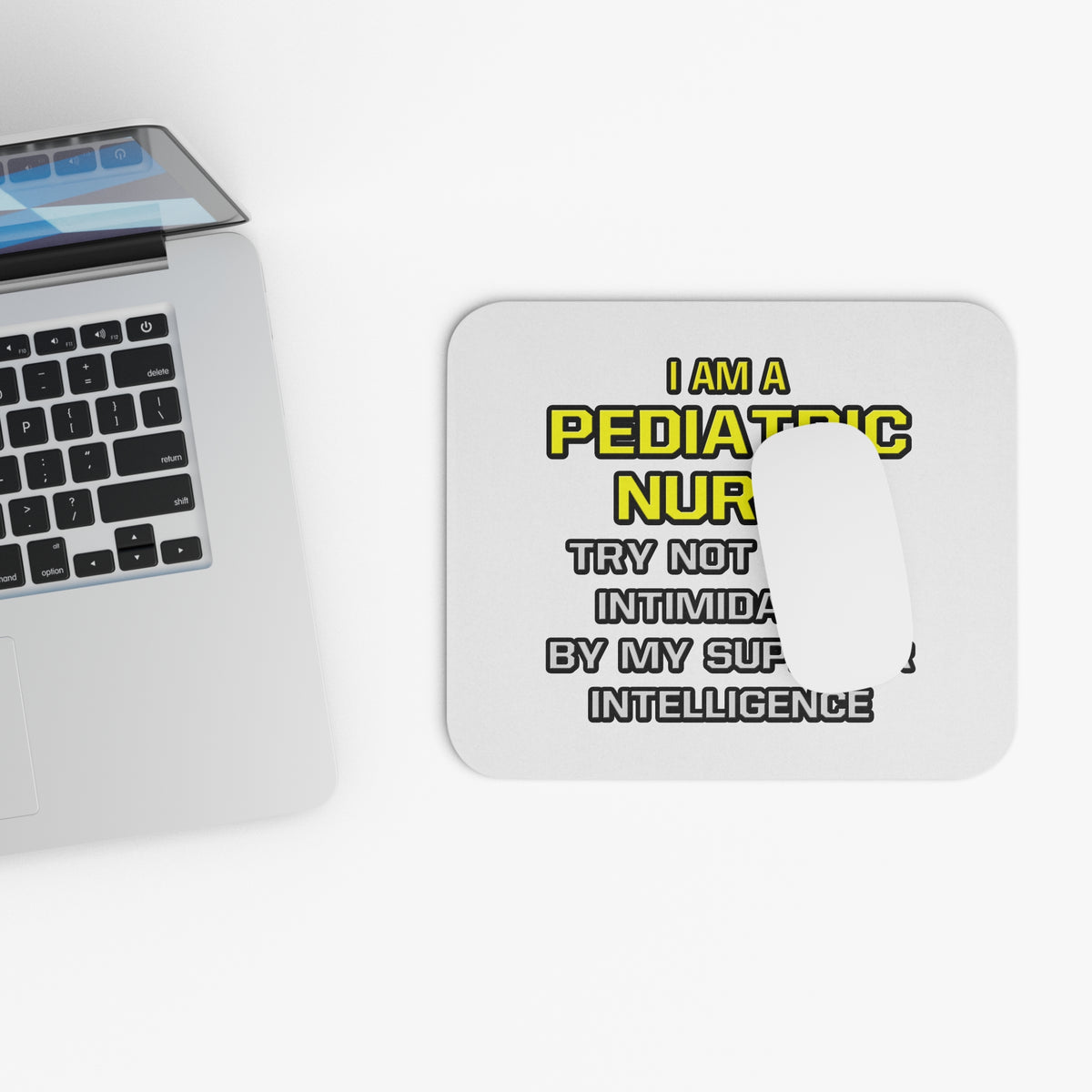 Pediatric Nurse...Superior Intelligence - Mouse Pad (Rectangle)