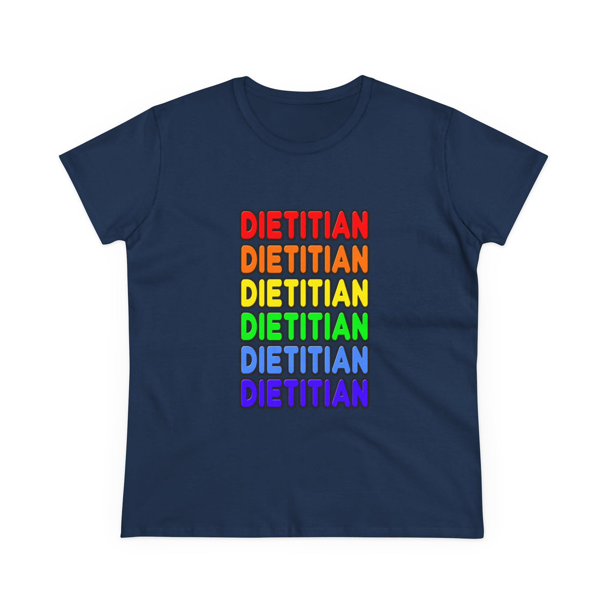Rainbow Dietitian - Women's Midweight Cotton Tee