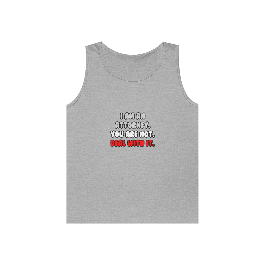 Deal With It ... Funny Attorney - Unisex Heavy Cotton Tank Top