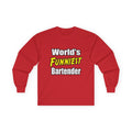 World's Funniest Bartender - Unisex Ultra Cotton Long Sleeve Tee