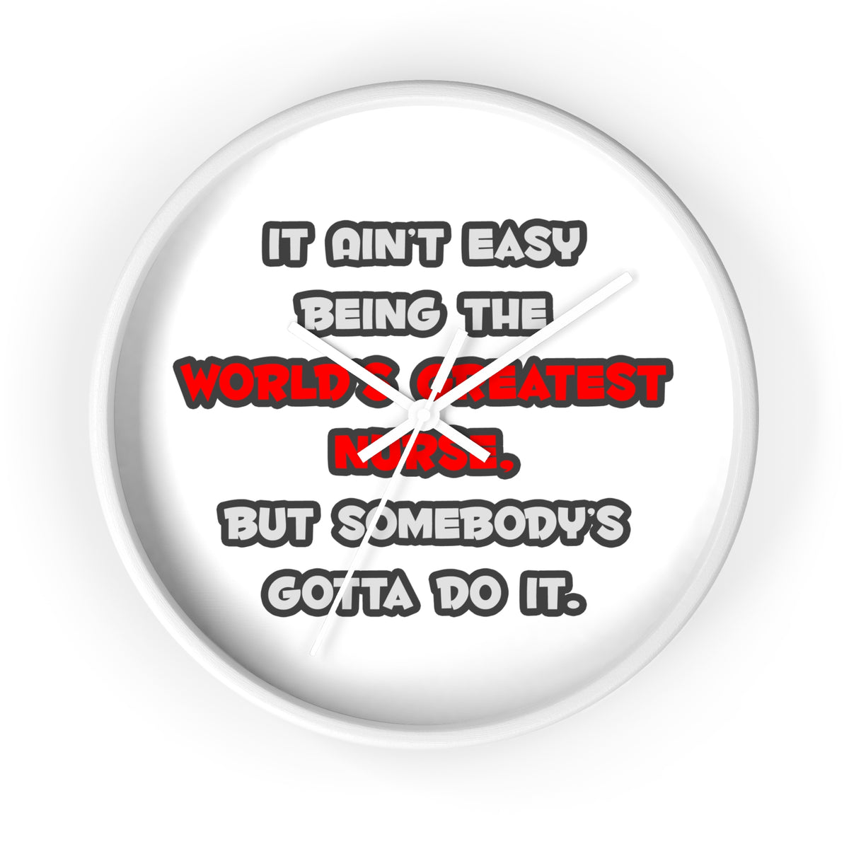 World's Greatest Nurse Joke - Wall Clock