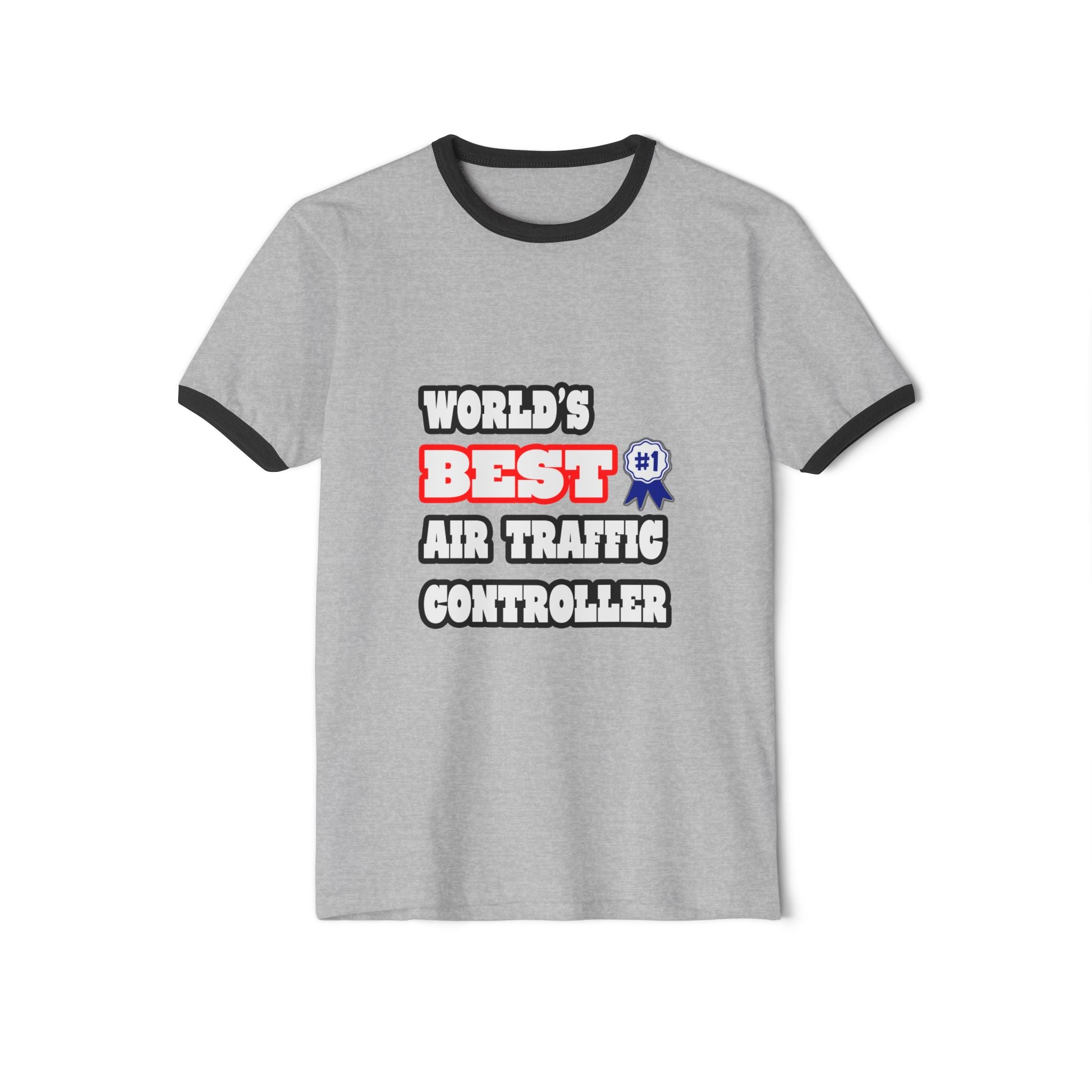 World's Best Air Traffic Controller - Unisex Cotton Ringer T-Shirt