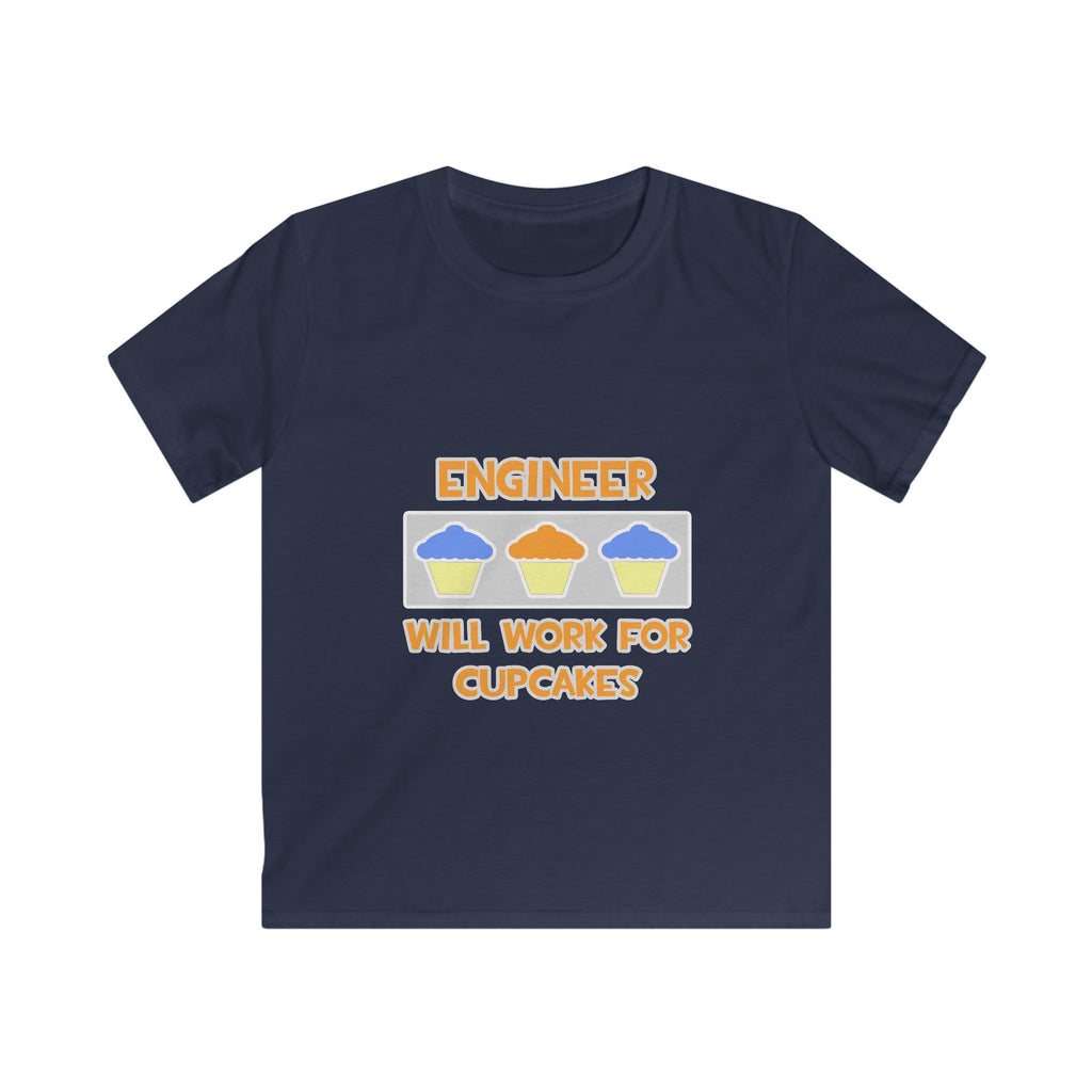 Engineer ... Will Work For Cupcakes - Kids Softstyle Tee