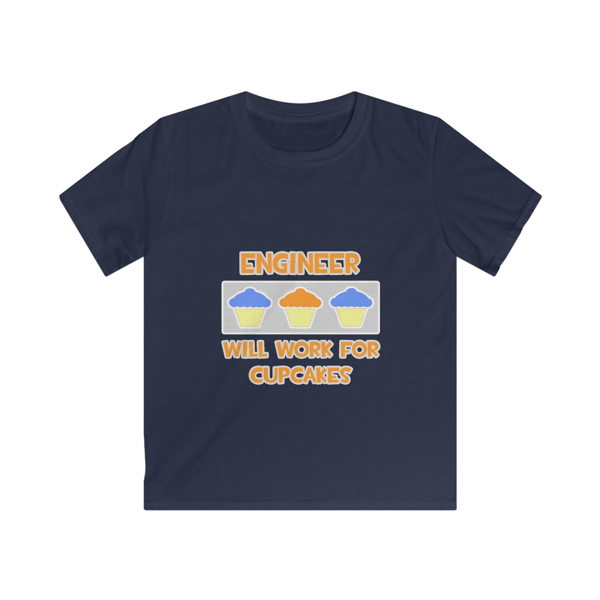 Engineer ... Will Work For Cupcakes - Kids Softstyle Tee
