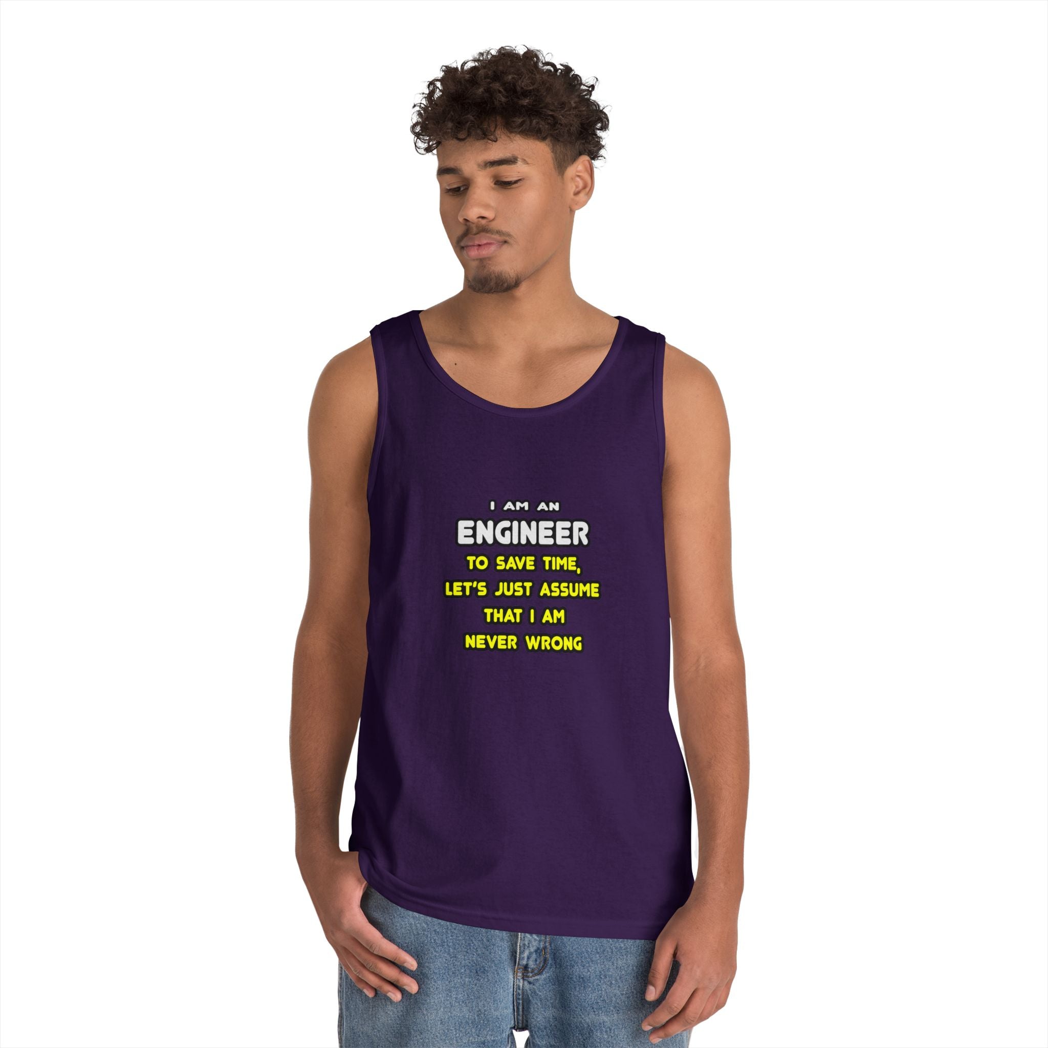 Funny Engineer T Shirts and Gifts - Unisex Heavy Cotton Tank Top