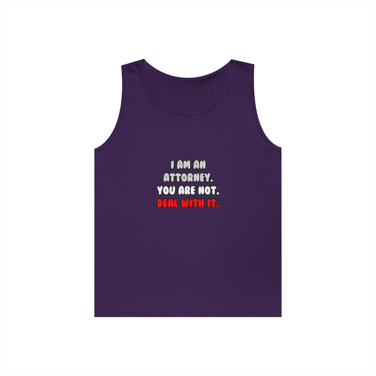 Deal With It ... Funny Attorney - Unisex Heavy Cotton Tank Top