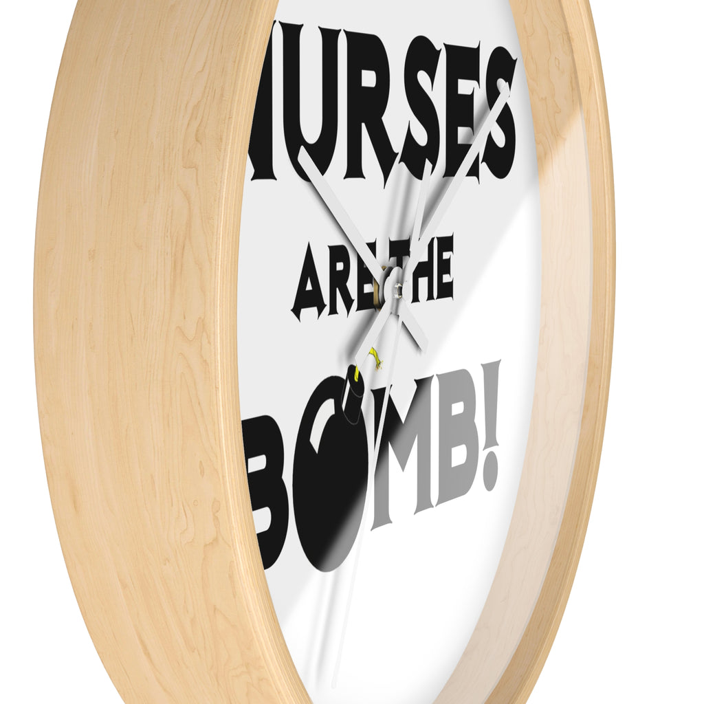 Nurses Are The Bomb! (2) - Wall Clock