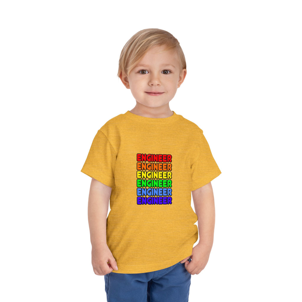 Rainbow Engineer - Toddler Short Sleeve Tee