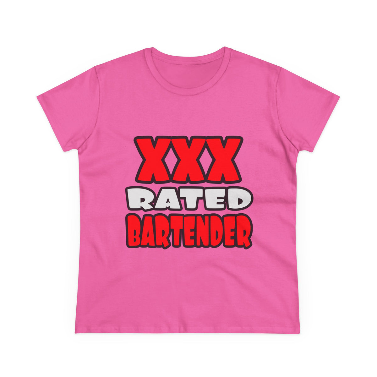 XXX Rated Bartender - Women's Midweight Cotton Tee
