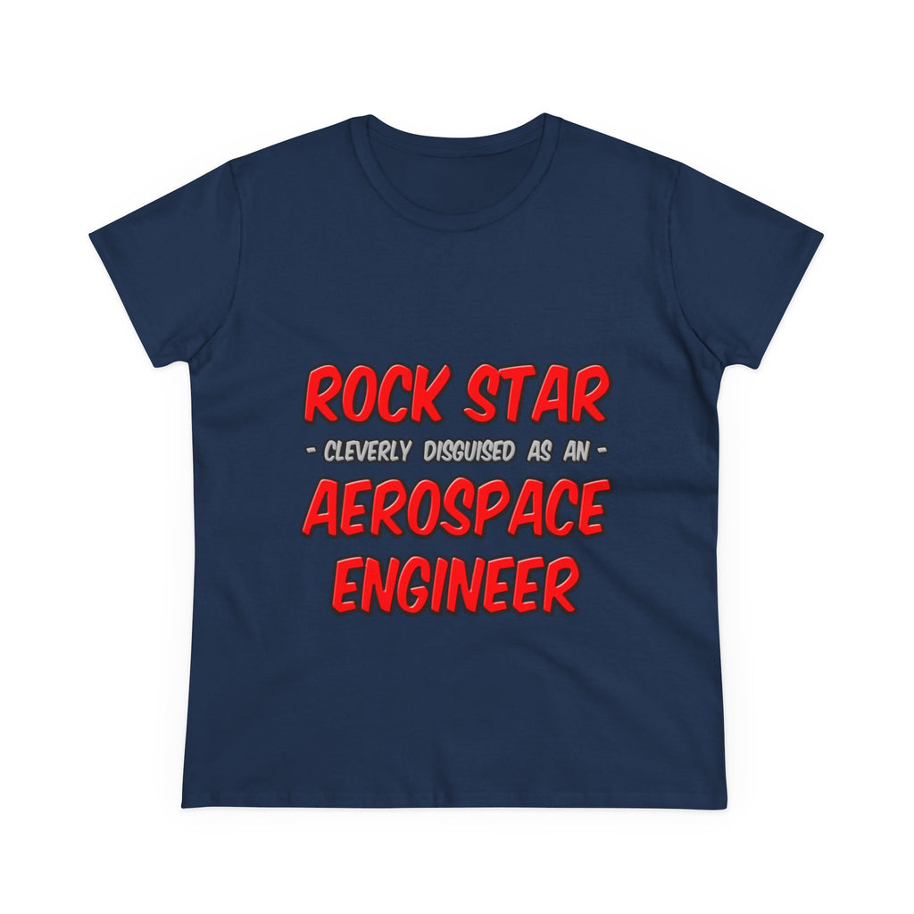 Rock Star...Aerospace Engineer - Women's Midweight Cotton Tee