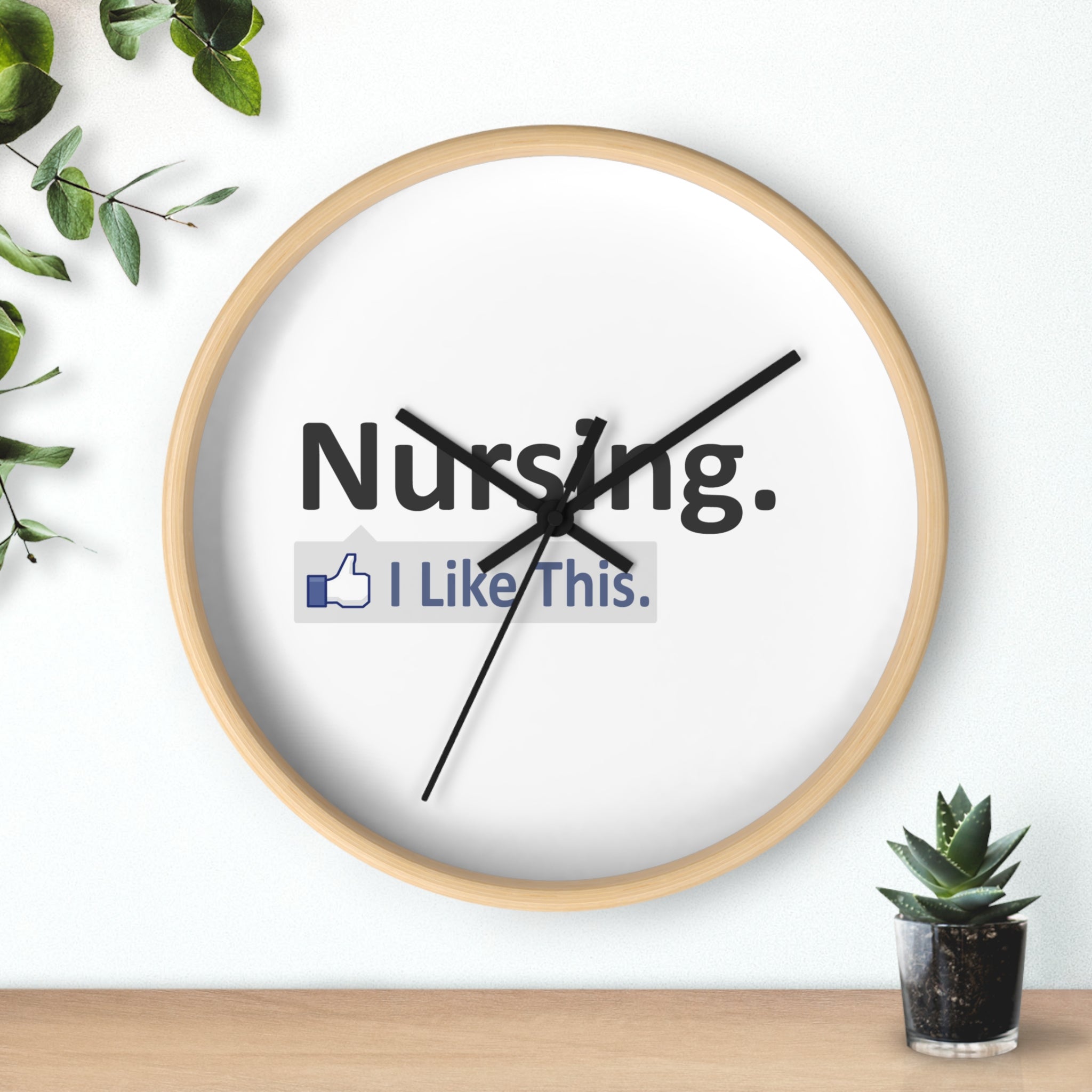 Nursing...I Like This - Wall Clock
