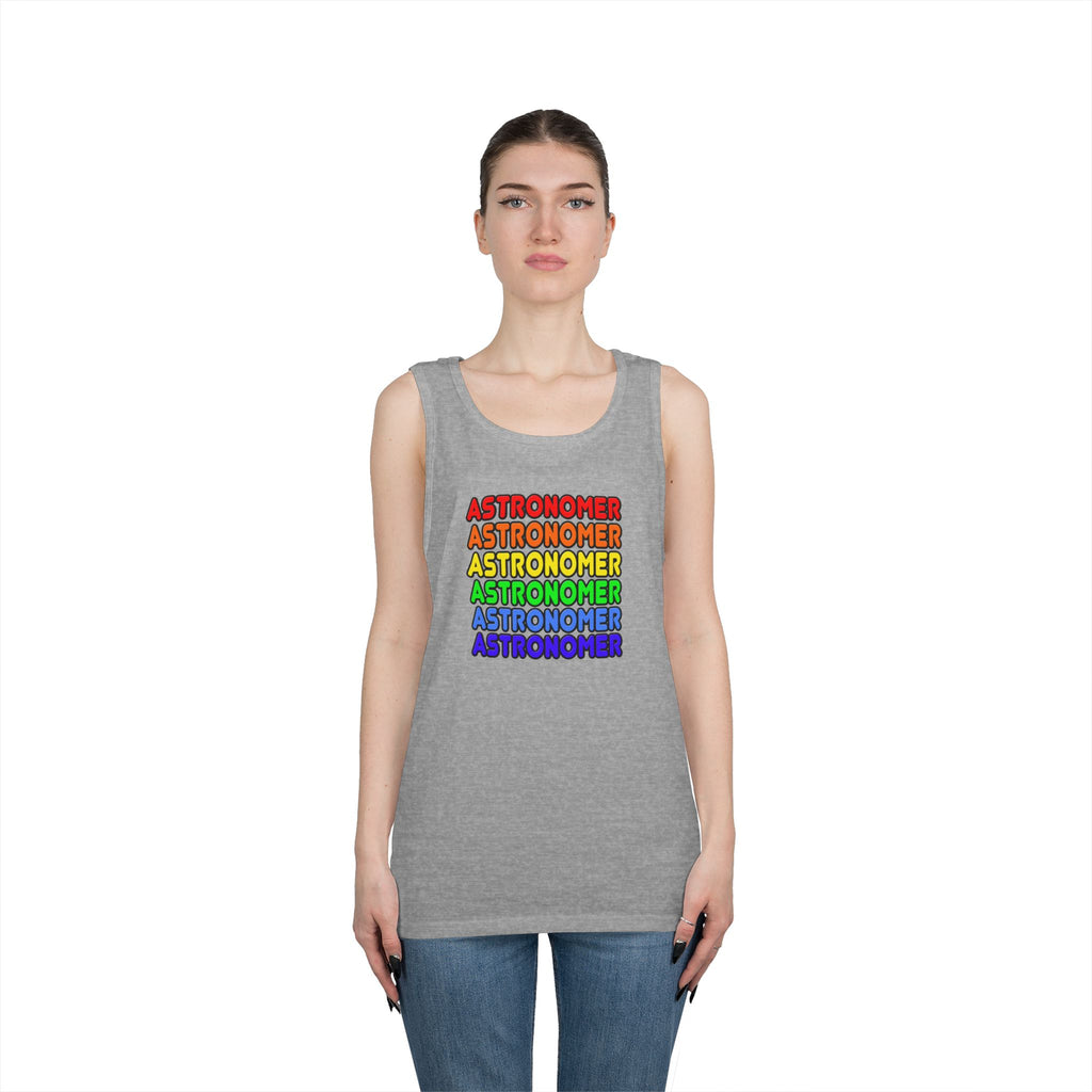 Rainbow Astronomer - Unisex Heavy Cotton Tank Top