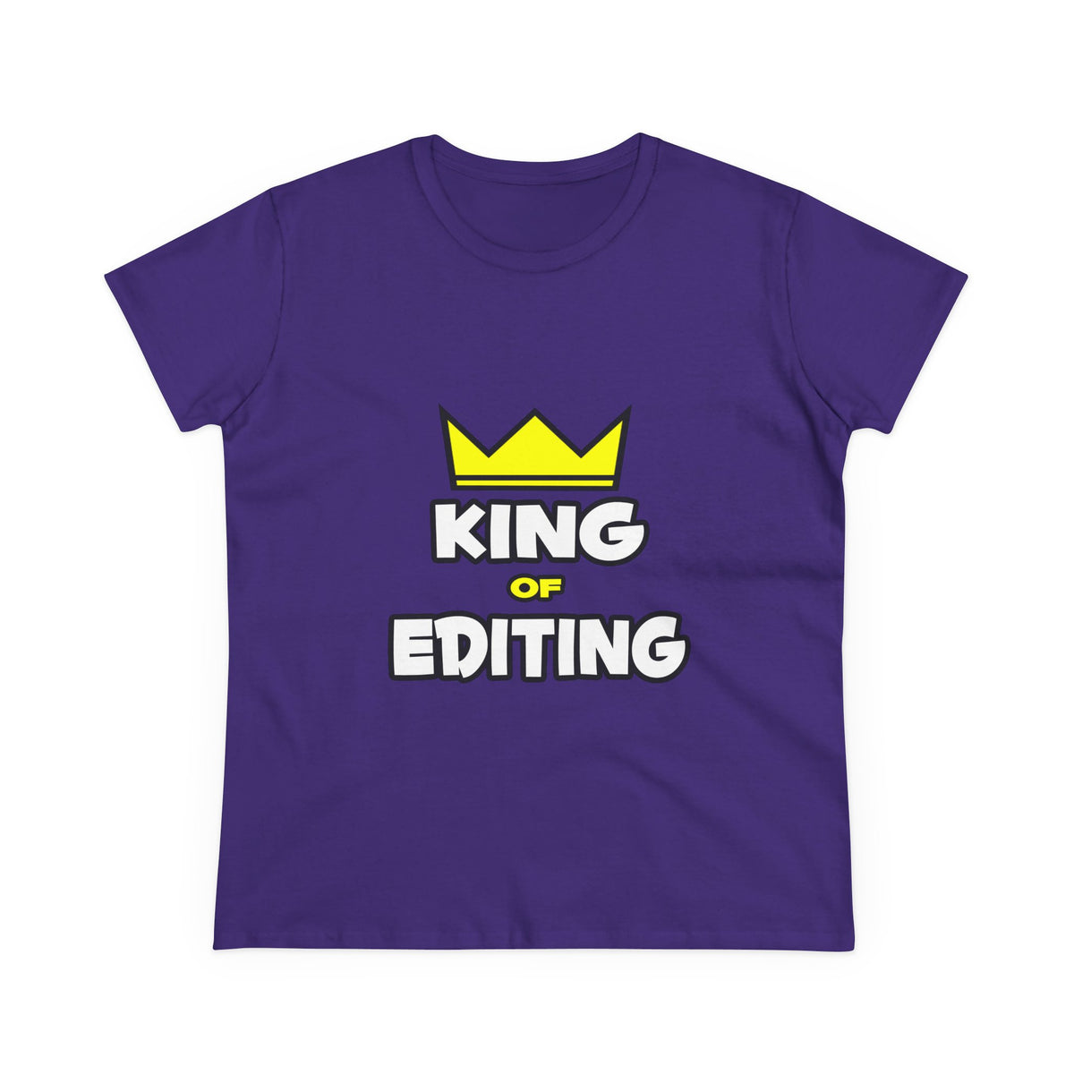 King of Editing - Women's Midweight Cotton Tee