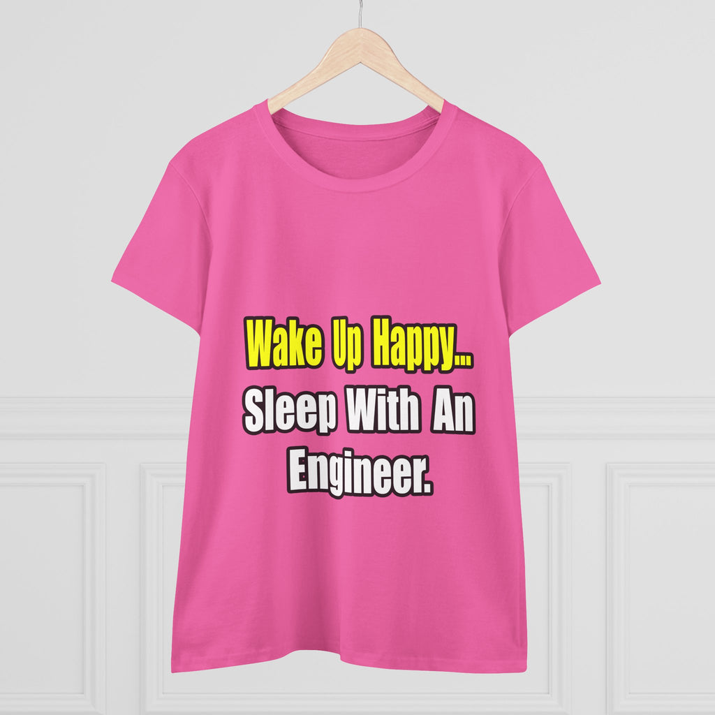 Sleep With Engineer - Women's Midweight Cotton Tee