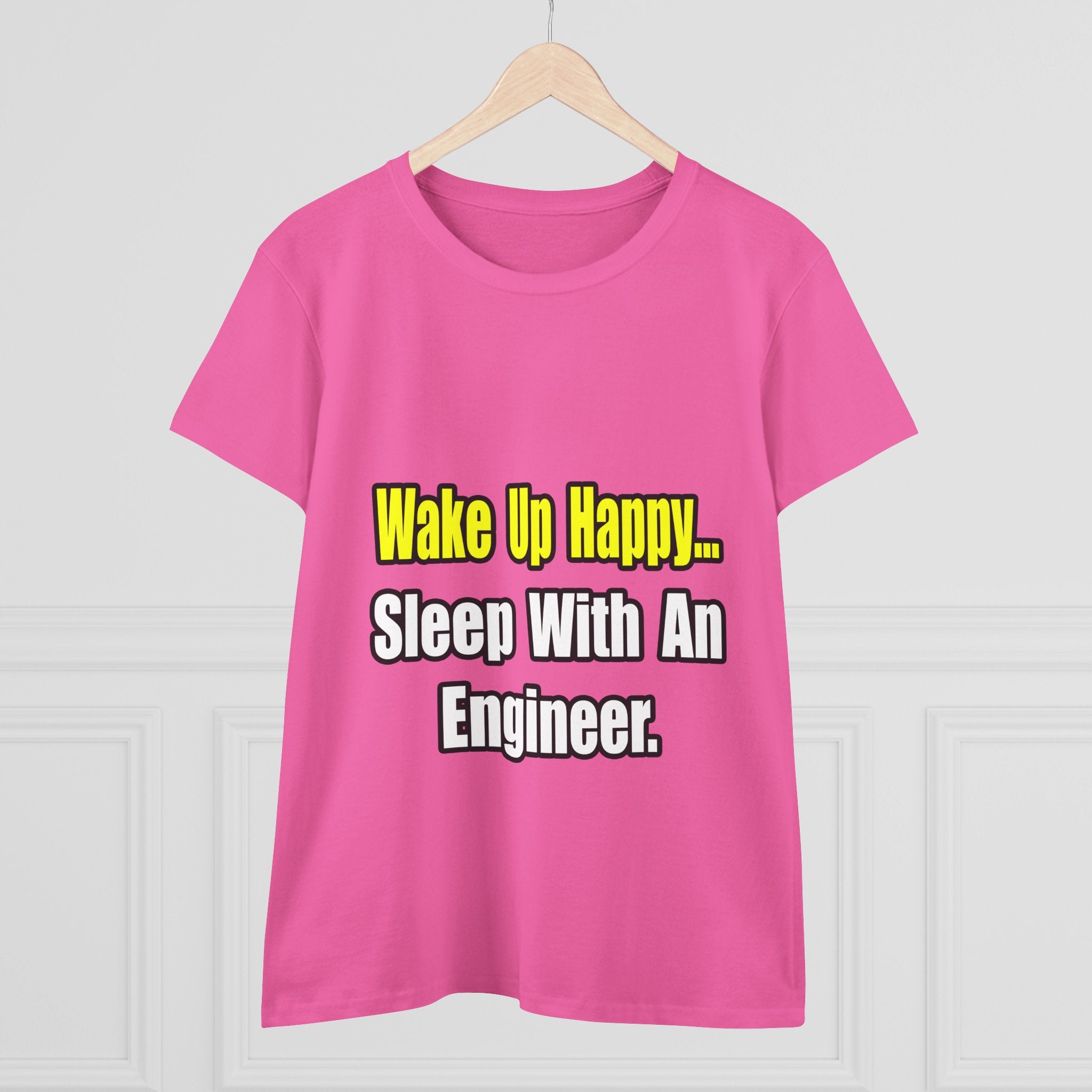 Sleep With Engineer - Women's Midweight Cotton Tee