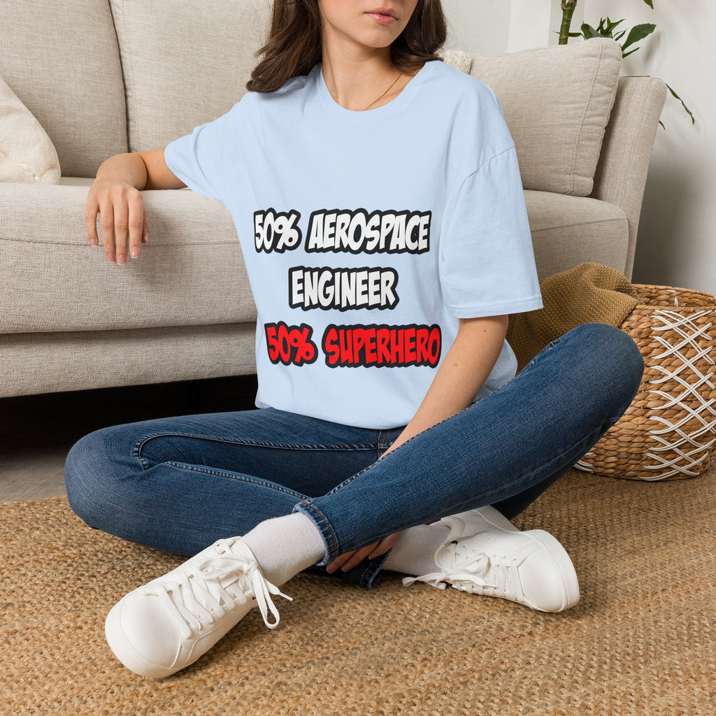 Half Aerospace Engineer...Half Superhero - Unisex Softstyle T-Shirt