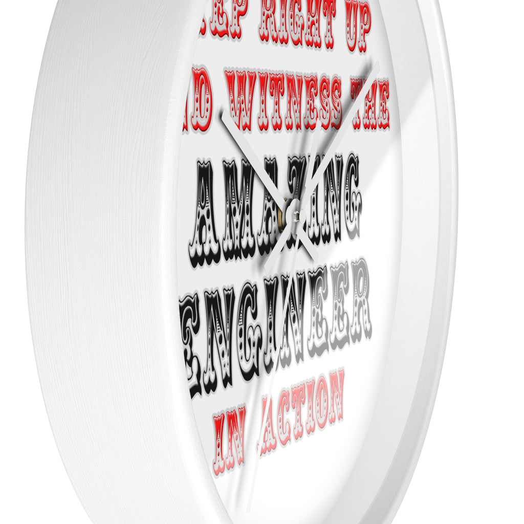 Amazing Engineer In Action - Wall Clock