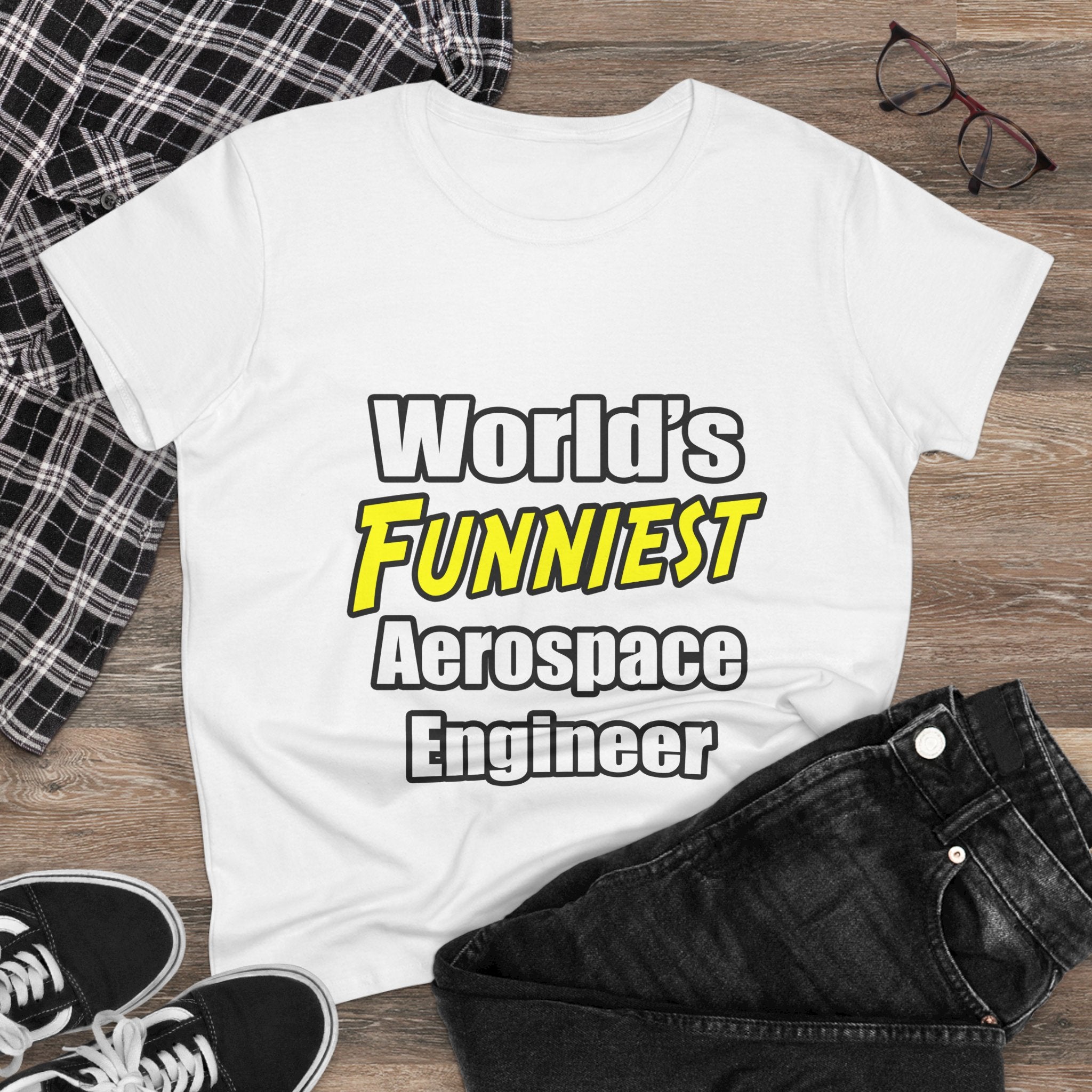 World's Funniest Aerospace Engineer - Women's Midweight Cotton Tee