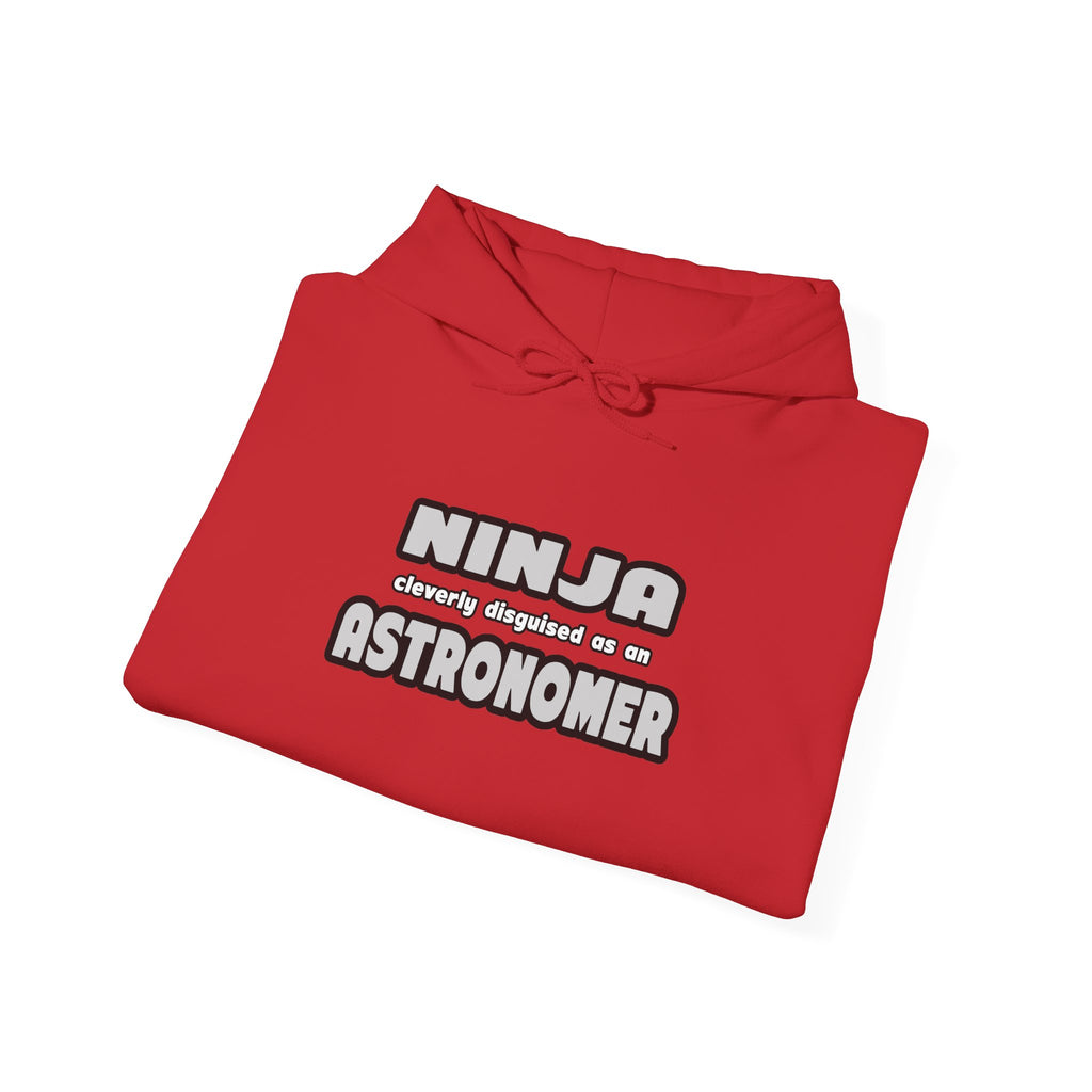 Ninja Cleverly Disguised As An Astronomer - Unisex Heavy Blend™ Hooded Sweatshirt