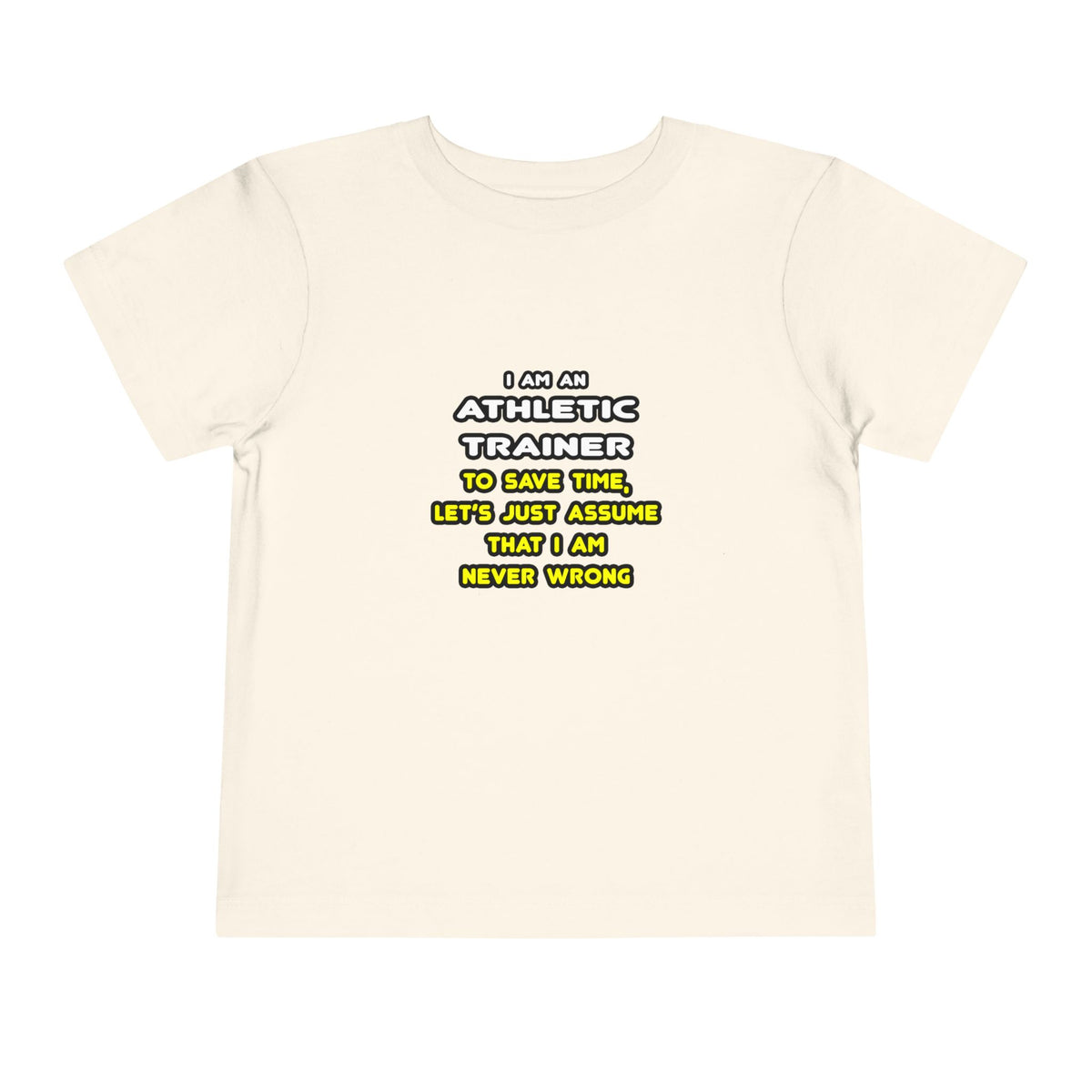 Funny Athletic Trainer T Shirts - Toddler Short Sleeve Tee