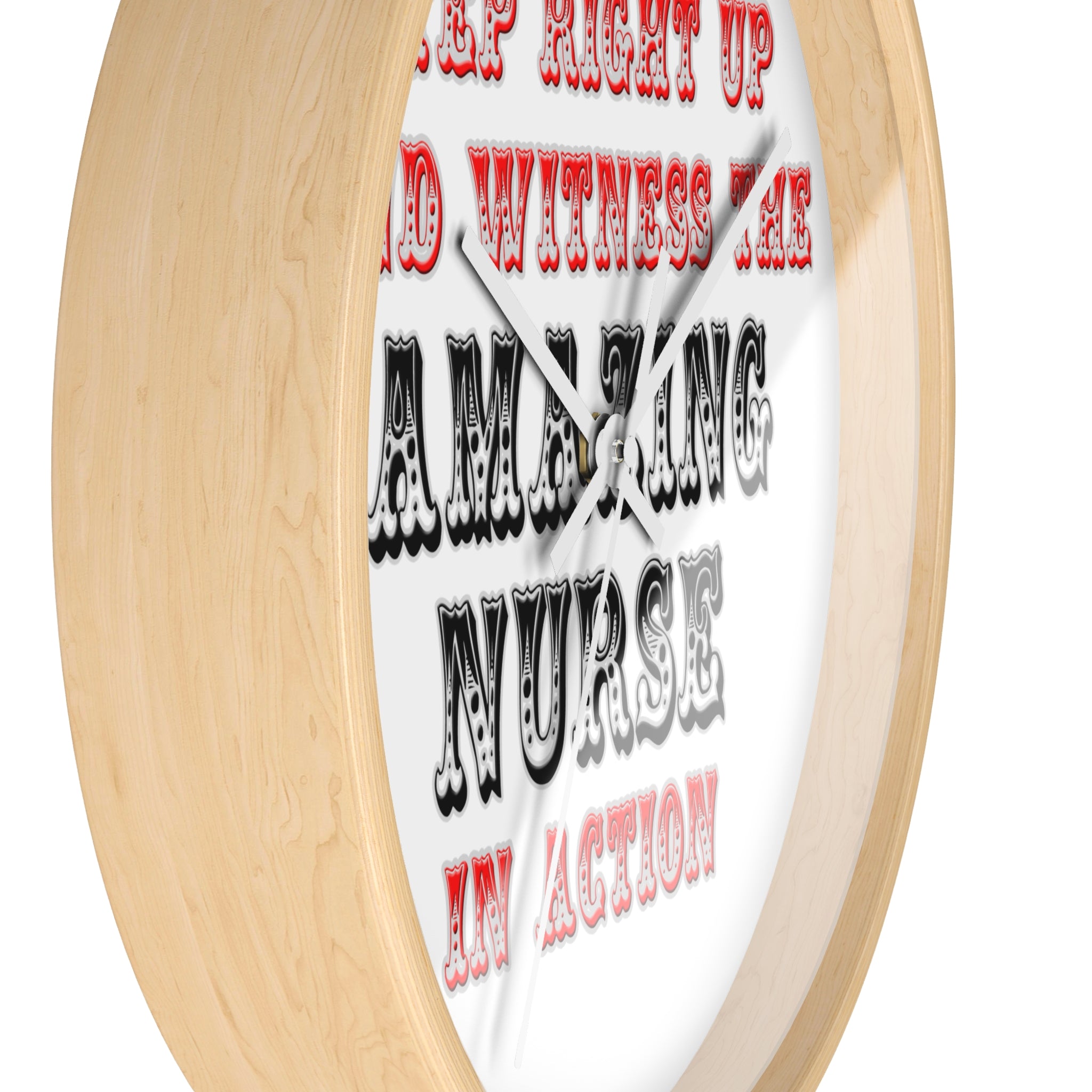 Amazing Nurse In Action - Wall Clock
