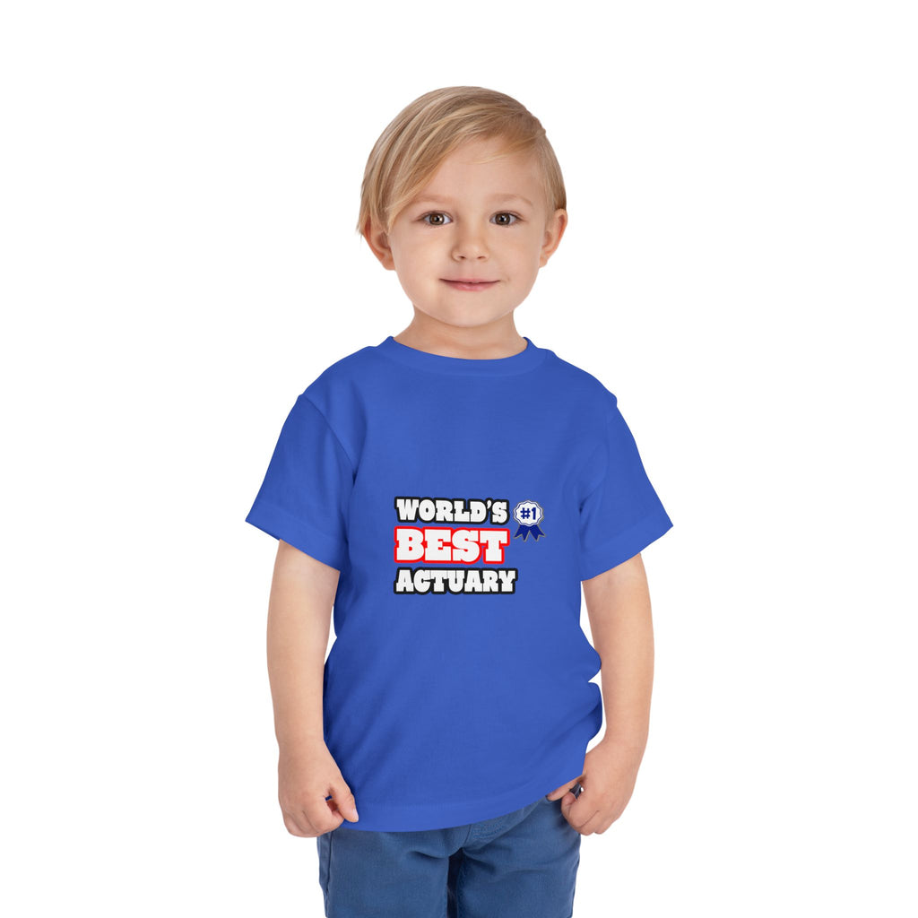 World's Best Actuary - Toddler Short Sleeve Tee